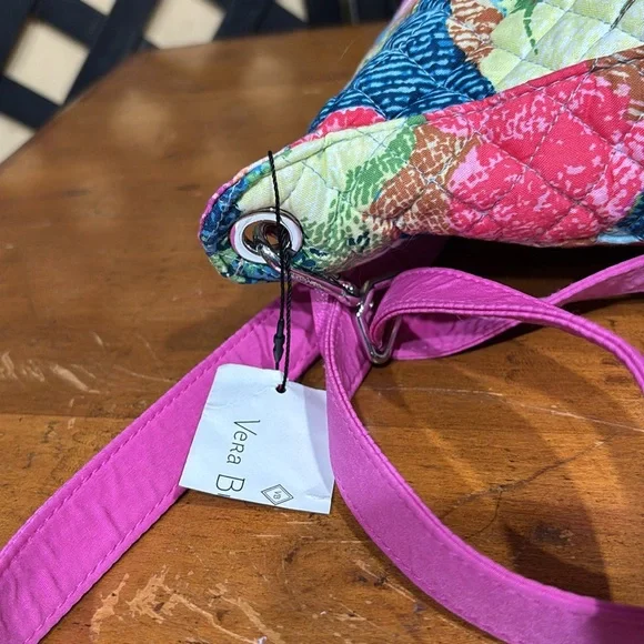 Vera Bradley Floral Crossbody Bag - Pink, Blue, Green - Picture 3 of 13
